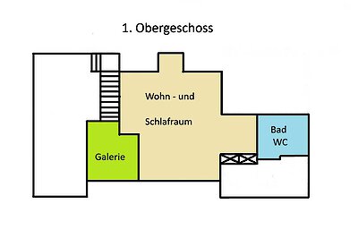 Zweiter Stock des Chalets Zur Wildrose